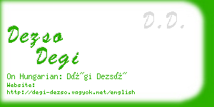 dezso degi business card